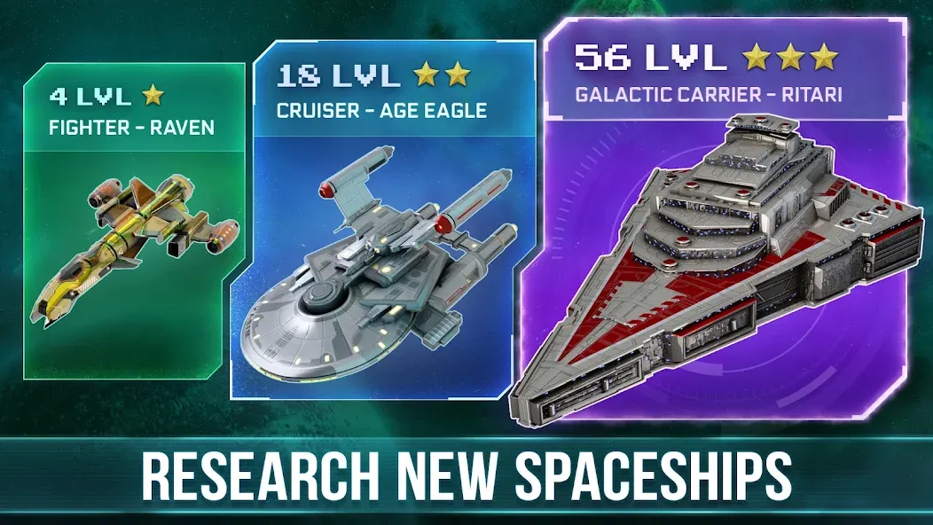 Space Arena: Construct & Fight MOD APK: Много денег и ресурсов — скриншот 3