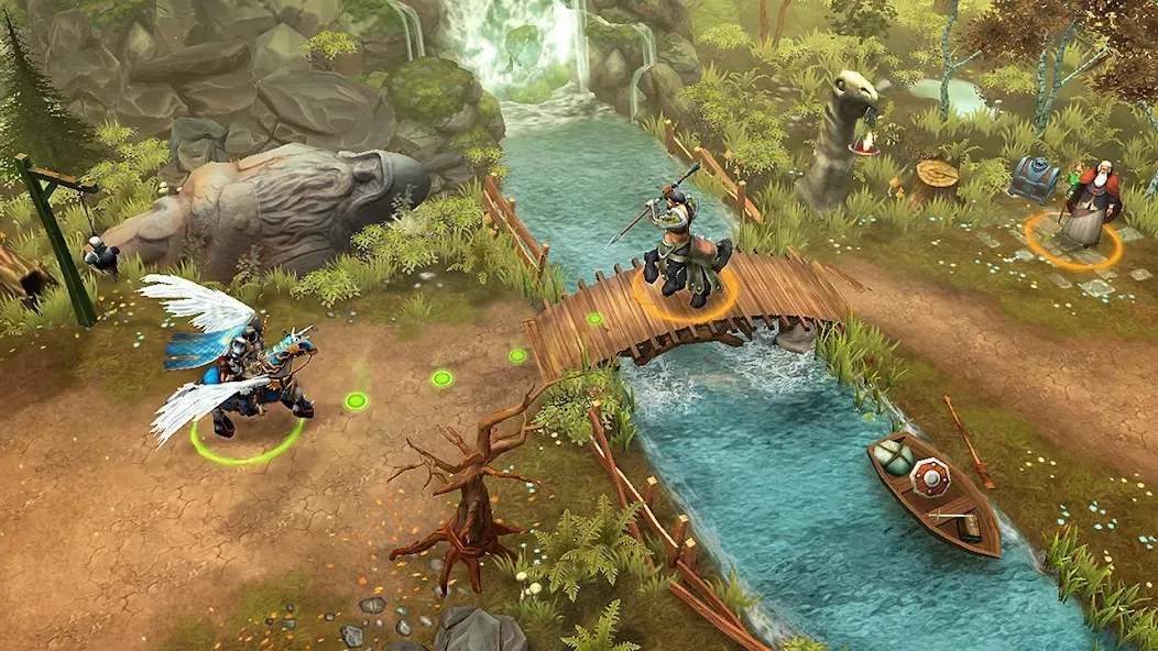 Heroes of Discord: Offline RPG — взломанная версия, Безлимитные ресурсы и усиленные герои — скриншот 1
