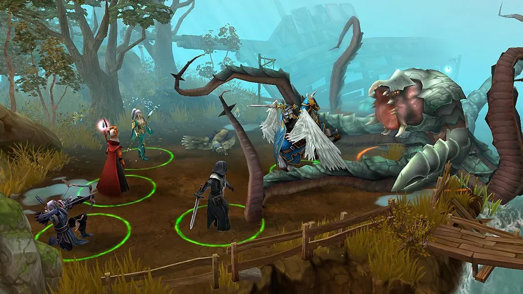 Heroes of Discord: Offline RPG — взломанная версия, Безлимитные ресурсы и усиленные герои — скриншот 2