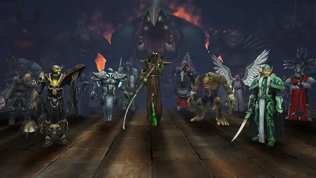 Heroes of Discord: Offline RPG — взломанная версия, Безлимитные ресурсы и усиленные герои — скриншот 5