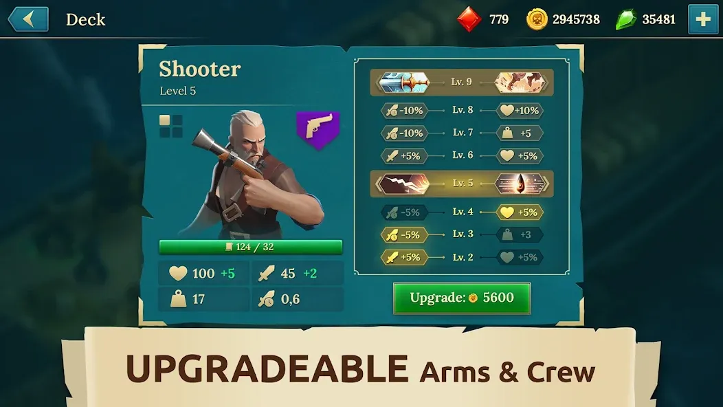 Pirate Ships・Build and Fight на телефон — скачать мод: Безлимитные ресурсы и корабли — скриншот 5 Pirate Ships・Build and Fight на телефон — скачать мод: Безлимитные ресурсы и корабли — скриншот 5