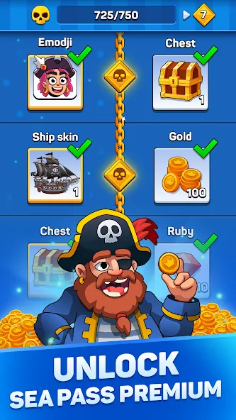 Pirates & Puzzles：Ship Battles MOD APK скачать на Андроид — Безлимитные ресурсы и корабли — скриншот 5