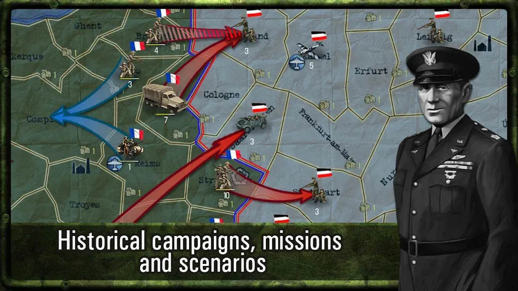 Strategy & Tactics: WW2 MOD APK скачать на Андроид — Безлимитные ресурсы и открытые кампании — скриншот 2