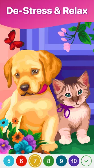 Hey Color Paint by Number Art — Без рекламы и все картинки открыты, скачать мод APK — скриншот 2 Hey Color Paint by Number Art — Без рекламы и все картинки открыты, скачать мод APK — скриншот 2