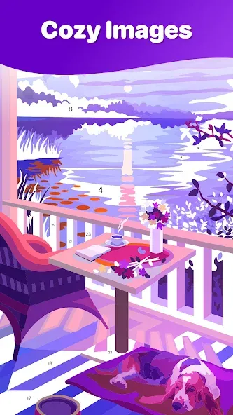 Hey Color Paint by Number Art — Без рекламы и все картинки открыты, скачать мод APK — скриншот 4 Hey Color Paint by Number Art — Без рекламы и все картинки открыты, скачать мод APK — скриншот 4
