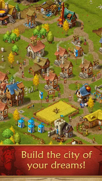 Скачать Townsmen — Безлимитные ресурсы и деньги — скриншот 2