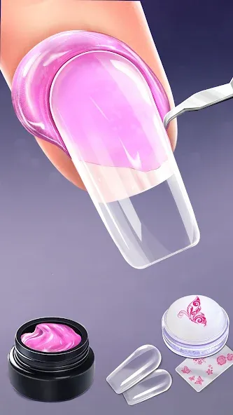 Nail Salon Fashion Makeup Game на телефон — скачать мод: Безлимитные деньги и все предметы открыты — скриншот 1 Nail Salon Fashion Makeup Game на телефон — скачать мод: Безлимитные деньги и все предметы открыты — скриншот 1