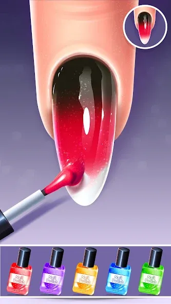 Nail Salon Fashion Makeup Game на телефон — скачать мод: Безлимитные деньги и все предметы открыты — скриншот 3 Nail Salon Fashion Makeup Game на телефон — скачать мод: Безлимитные деньги и все предметы открыты — скриншот 3