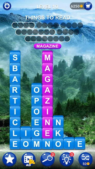 Word Tiles :Hidden Word Search взлом на Андроид — Безлимитные подсказки и открыты уровни — скриншот 2 Word Tiles :Hidden Word Search взлом на Андроид — Безлимитные подсказки и открыты уровни — скриншот 2