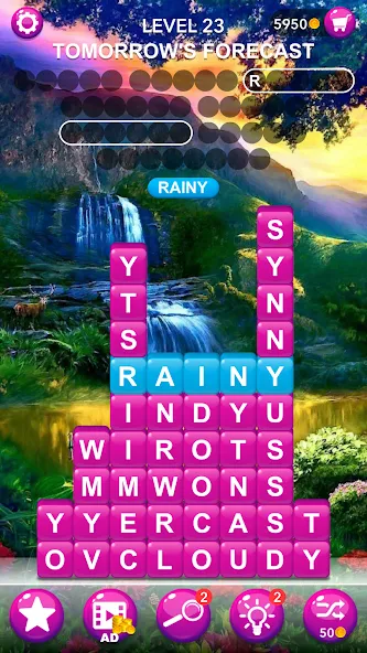 Word Tiles :Hidden Word Search взлом на Андроид — Безлимитные подсказки и открыты уровни — скриншот 3 Word Tiles :Hidden Word Search взлом на Андроид — Безлимитные подсказки и открыты уровни — скриншот 3