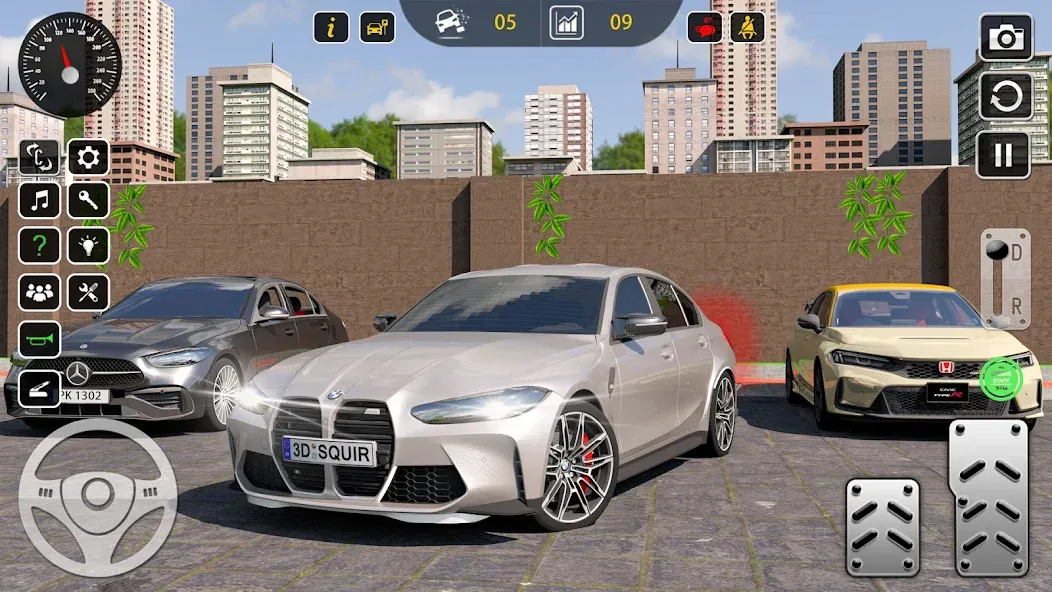 Super Car Parking 3d Games (Мод: Безлимитные деньги и все машины) — скачать на Андроид — скриншот 3 Super Car Parking 3d Games (Мод: Безлимитные деньги и все машины) — скачать на Андроид — скриншот 3