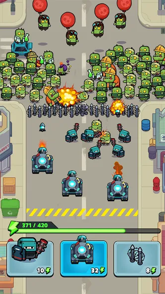 Police vs Zombie: Zombie City бесплатно на Андроид — мод: Безлимитные деньги и оружие — скриншот 1