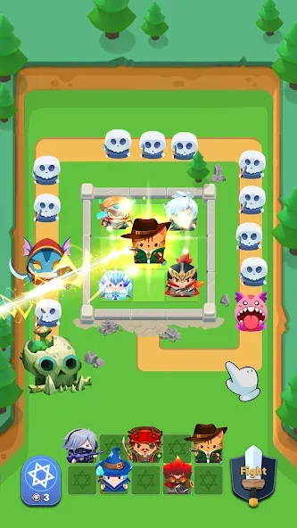 Cube Defender: Casual TD взлом APK — Безлимитные деньги и усиленные башни — скриншот 1