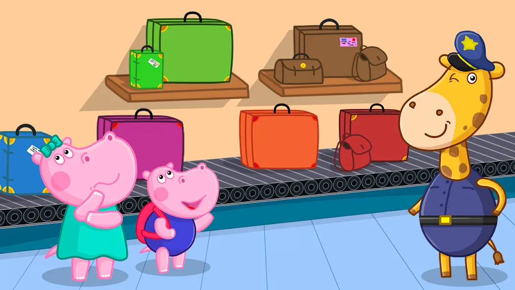 Скачать Hippo: Airport Profession Game — Все профессии и уровни открыты — скриншот 2