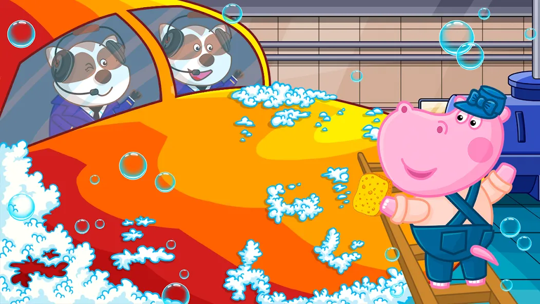 Скачать Hippo: Airport Profession Game — Все профессии и уровни открыты — скриншот 3