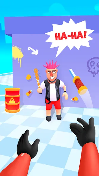 Hit Master 3D - Knife Assassin MOD APK скачать на Андроид — Безлимитные ножи и открыты уровни — скриншот 1 Hit Master 3D - Knife Assassin MOD APK скачать на Андроид — Безлимитные ножи и открыты уровни — скриншот 1