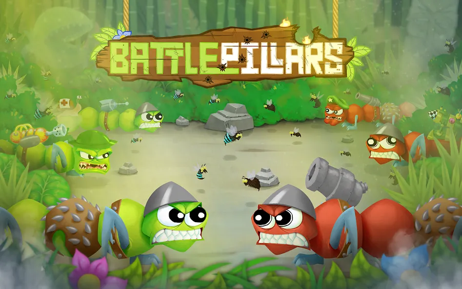 Battlepillars Multiplayer PVP бесплатно на Андроид — мод: Много денег и все разблокировано — скриншот 1