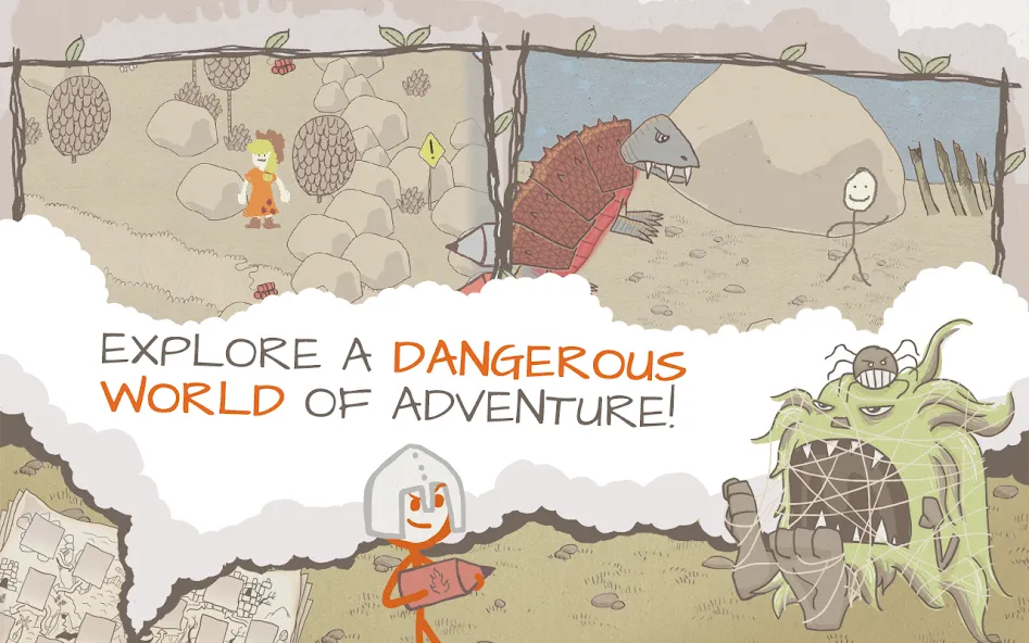 Скачать мод Draw a Stickman: EPIC Free — Безлимитные подсказки и открыты все уровни — скриншот 3