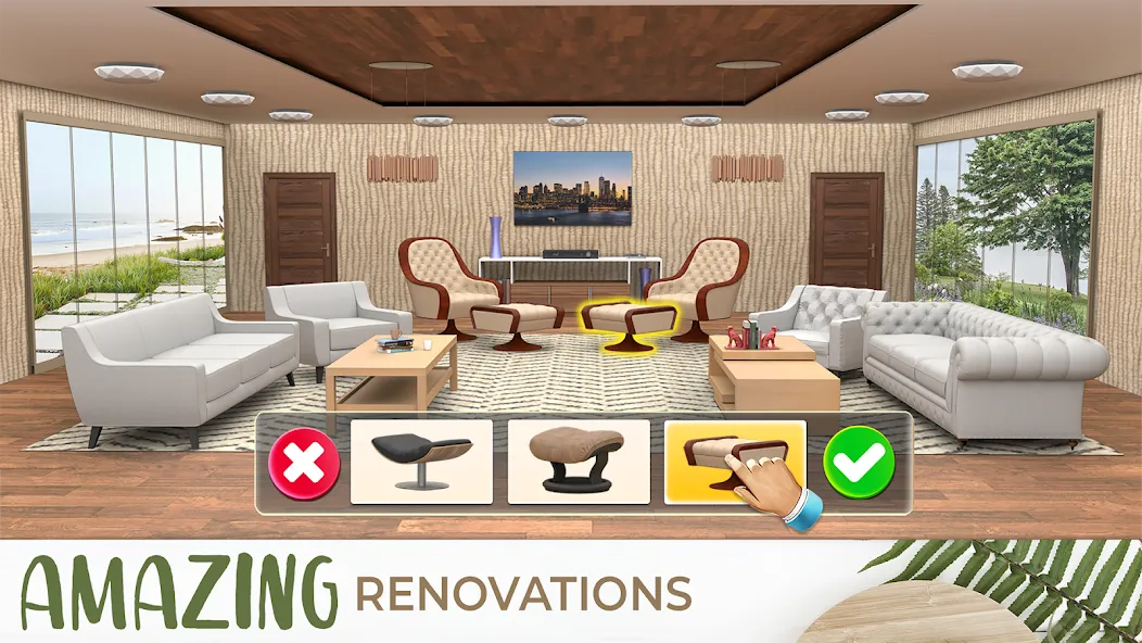 My Home Makeover Design: Games мод на Андроид: Безлимитные деньги и всё открыто — скриншот 4 My Home Makeover Design: Games мод на Андроид: Безлимитные деньги и всё открыто — скриншот 4