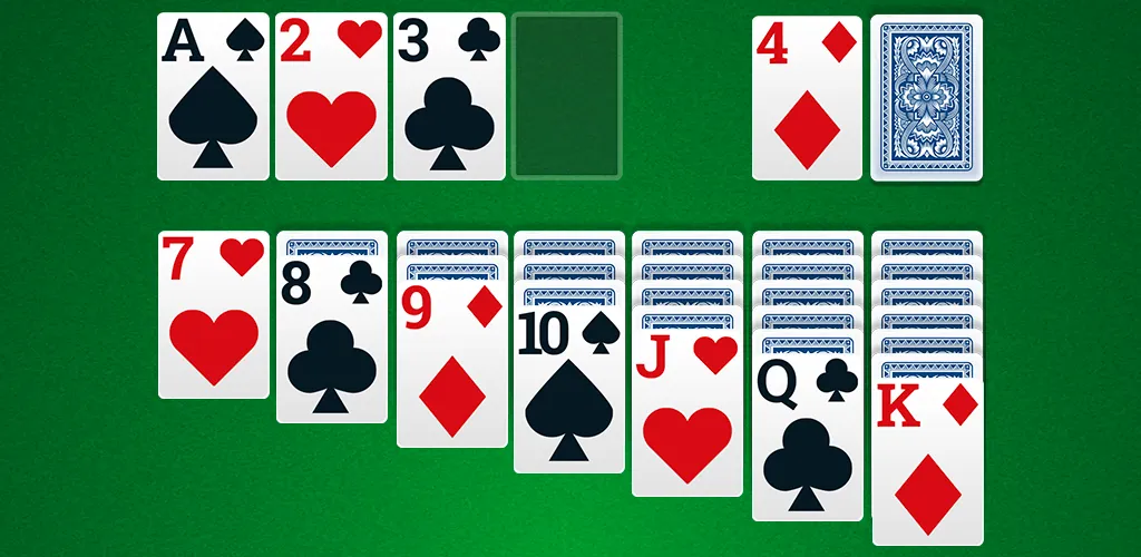 Classic Solitaire - Klondike MOD APK: Без рекламы и все карты открыты — скриншот 1