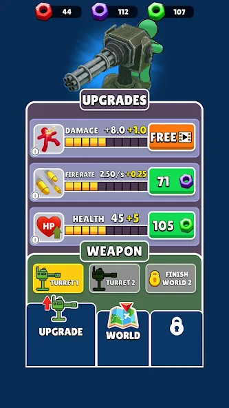 Ammo Fever: Tower Gun Defense MOD APK скачать на Андроид — Безлимитные патроны и усиленная башня — скриншот 4 Ammo Fever: Tower Gun Defense MOD APK скачать на Андроид — Безлимитные патроны и усиленная башня — скриншот 4