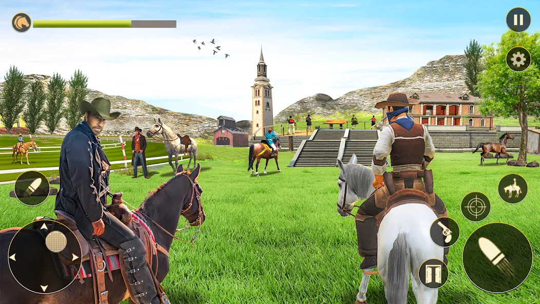 Horse Riding Rivals Horse Race — взломанная версия, Безлимитные монеты и лошади — скриншот 1