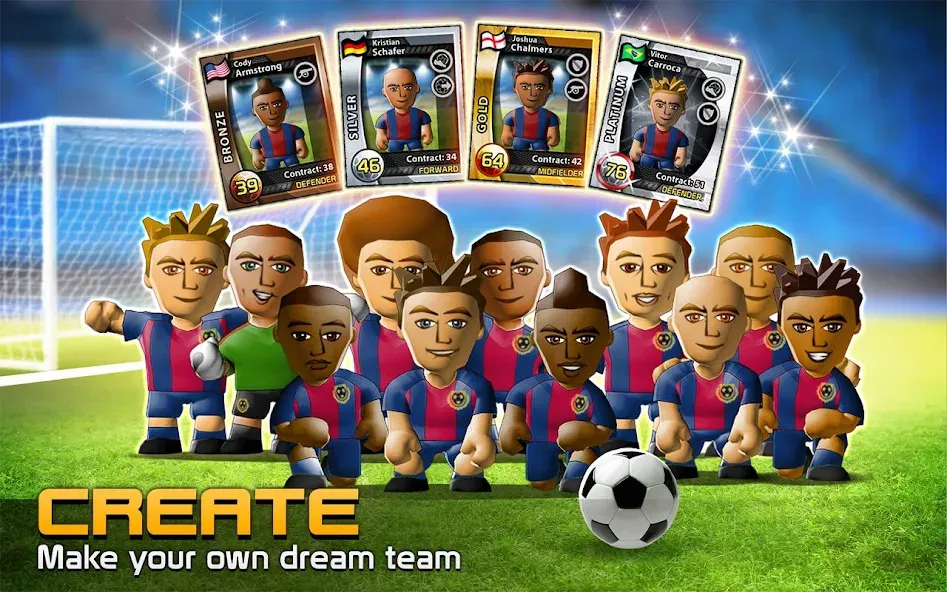 BIG WIN Soccer: World Football взлом APK — Безлимитные деньги и игроков много — скриншот 2 BIG WIN Soccer: World Football взлом APK — Безлимитные деньги и игроков много — скриншот 2