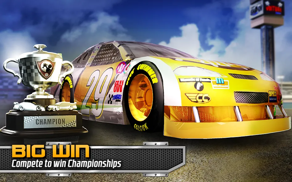 BIG WIN Racing — последняя версия с модом (Много денег и все машины) — скриншот 5
