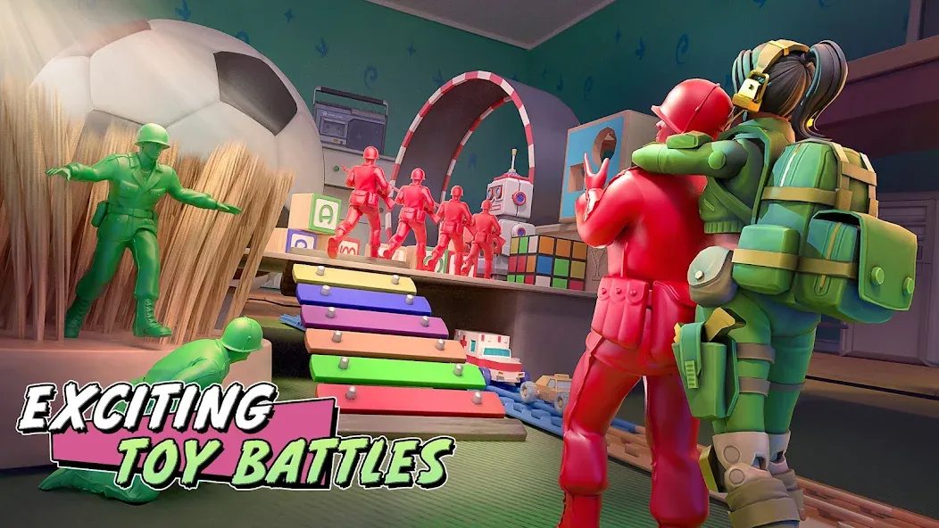 TOY WARS взлом APK — Безлимитные монеты и оружие — скриншот 1