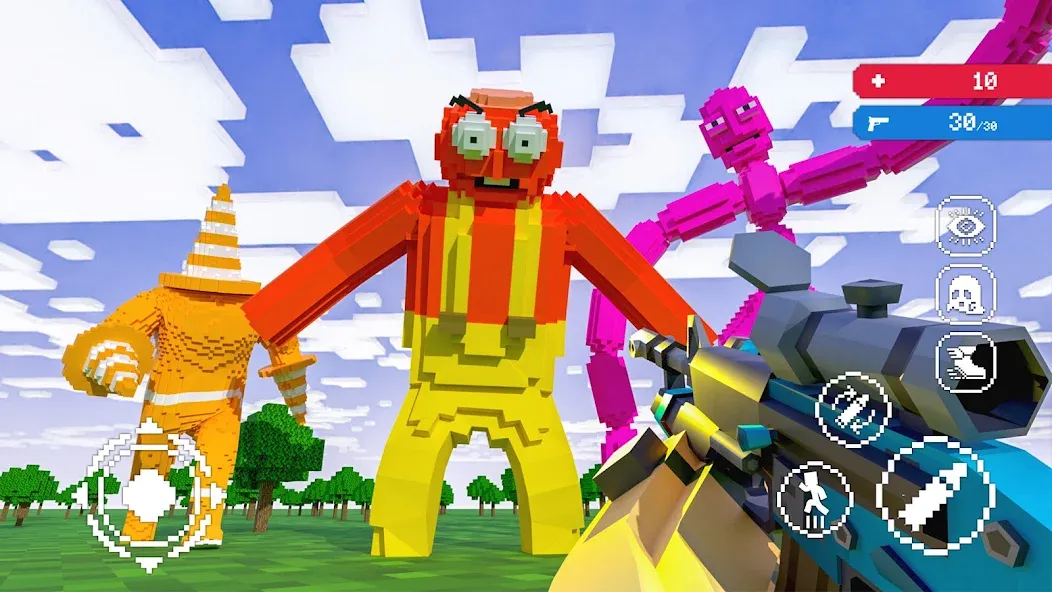 Скачать Craft Shooter FPS Battles мод — Безлимитные монеты и оружие — скриншот 1