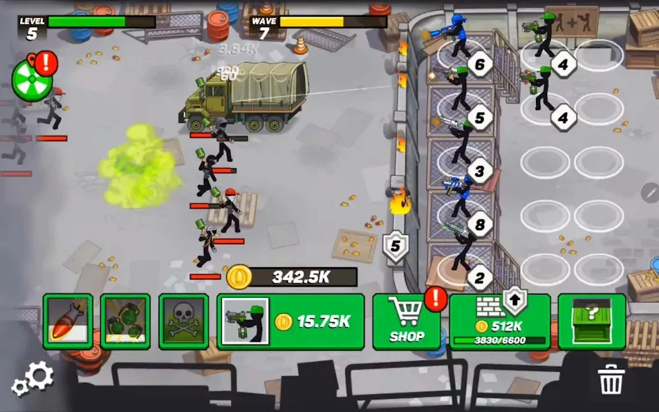 Stickman Defenders: Stick War — Безлимитные ресурсы и мощные воины, скачать мод APK — скриншот 4