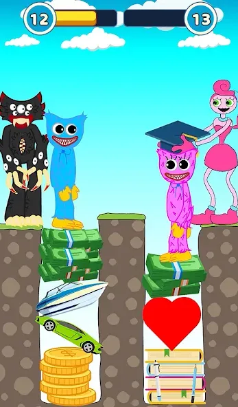 Hugy's Funny Animated Story — последняя версия с модом (Все истории открыты и без рекламы) — скриншот 4