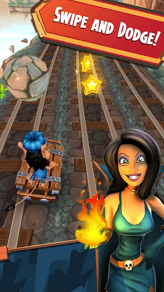 Hugo Troll Race 2: Rail Rush взлом на Андроид — Безлимитные деньги и жизни — скриншот 2 Hugo Troll Race 2: Rail Rush взлом на Андроид — Безлимитные деньги и жизни — скриншот 2