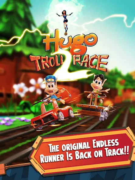 Hugo Troll Race 2: Rail Rush взлом на Андроид — Безлимитные деньги и жизни — скриншот 5 Hugo Troll Race 2: Rail Rush взлом на Андроид — Безлимитные деньги и жизни — скриншот 5