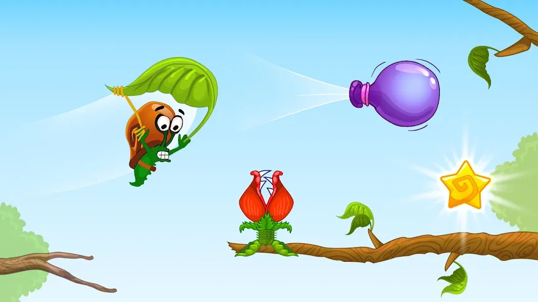 Скачать взлом Snail Bob 1: Adventure Puzzle — Открыты все уровни и подсказки — скриншот 2 Скачать взлом Snail Bob 1: Adventure Puzzle — Открыты все уровни и подсказки — скриншот 2