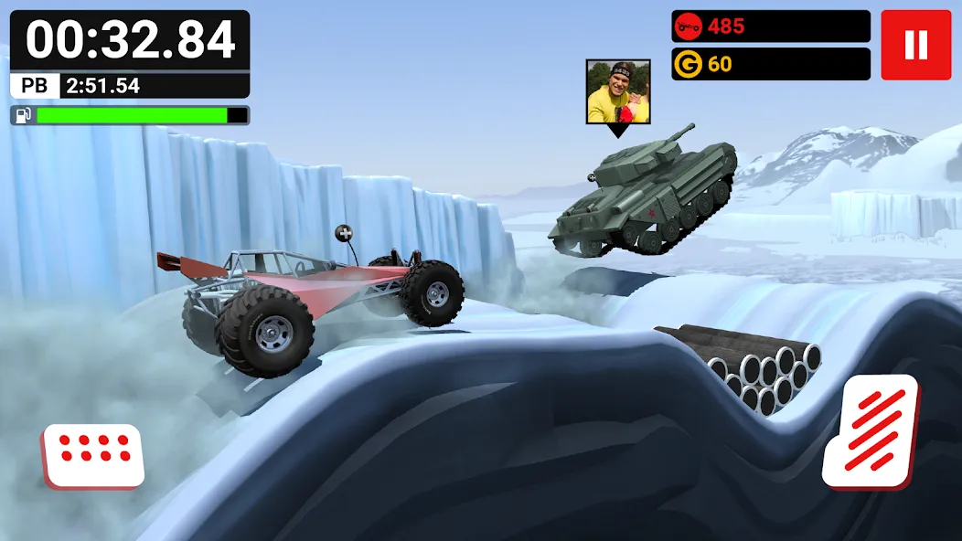 MMX Hill Dash MOD APK скачать на Андроид — Безлимитные деньги и топливо — скриншот 2