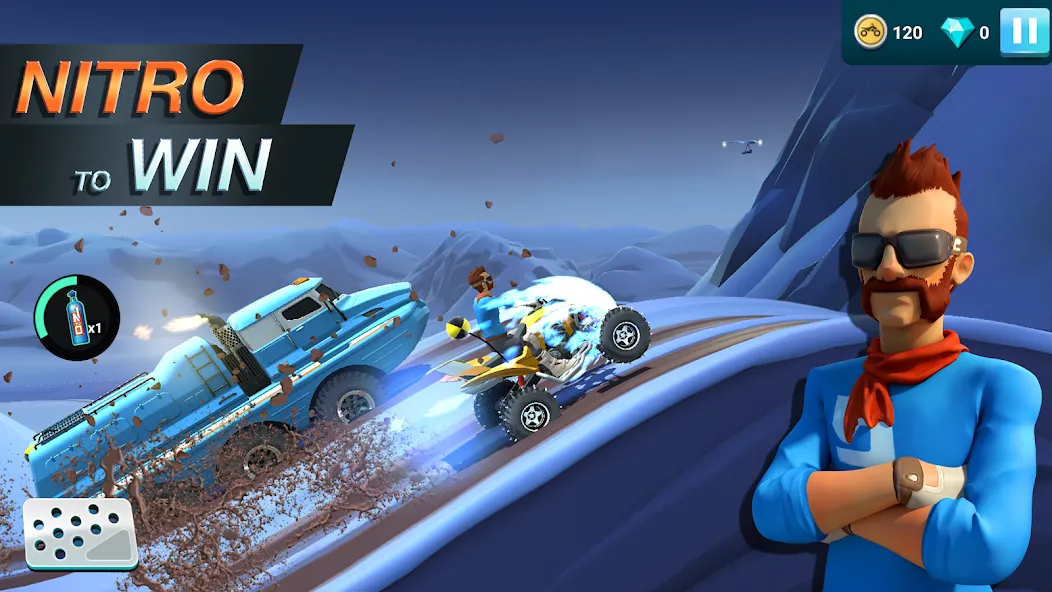 MMX Hill Dash 2 – Offroad Truc взлом на Андроид — Безлимитные деньги и топливо — скриншот 3