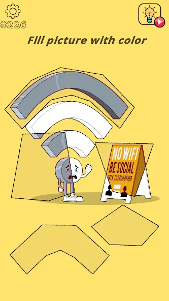 Brain Wash - Thinking Game на телефон — скачать мод: Открыты все уровни и подсказки — скриншот 1 Brain Wash - Thinking Game на телефон — скачать мод: Открыты все уровни и подсказки — скриншот 1