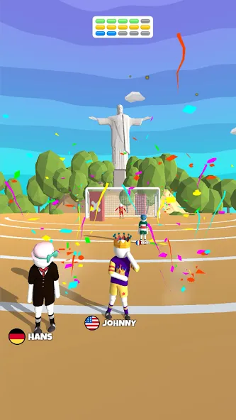 Скачать Goal Party - Soccer Freekick Mod APK — Безлимитные деньги и все мячи — скриншот 1