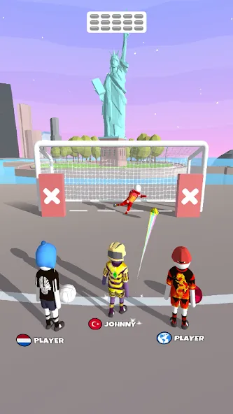 Скачать Goal Party - Soccer Freekick Mod APK — Безлимитные деньги и все мячи — скриншот 2