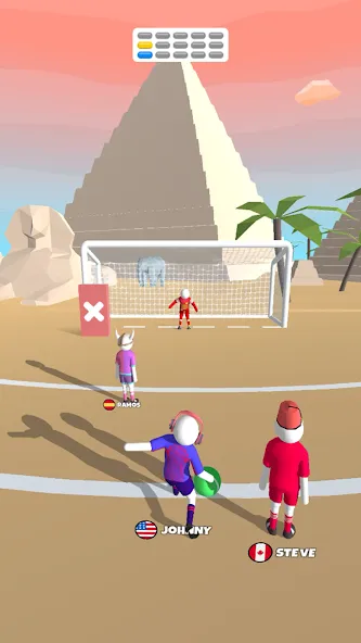 Скачать Goal Party - Soccer Freekick Mod APK — Безлимитные деньги и все мячи — скриншот 3