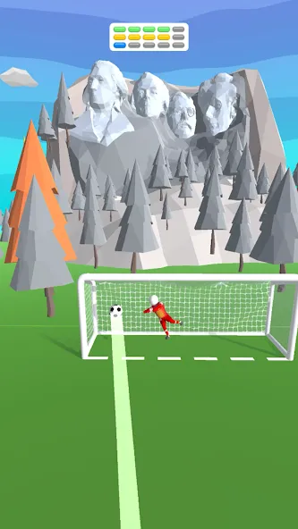 Скачать Goal Party - Soccer Freekick Mod APK — Безлимитные деньги и все мячи — скриншот 5