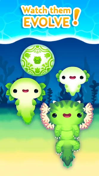 Скачать Axolochi на Андроид с модом — Безлимитные монеты и редкие аксолотли — скриншот 5 Скачать Axolochi на Андроид с модом — Безлимитные монеты и редкие аксолотли — скриншот 5