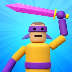 Скачать Ragdoll ninja: Imposter hero Mod APK — Безлимитные деньги и все уровни