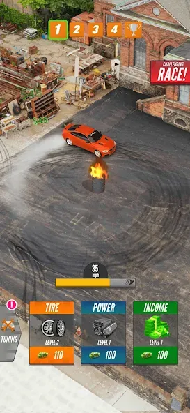 Drift 2 Drag бесплатно на Андроид — мод: Безлимитные деньги и топливо — скриншот 1 Drift 2 Drag бесплатно на Андроид — мод: Безлимитные деньги и топливо — скриншот 1
