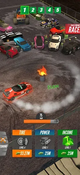 Drift 2 Drag бесплатно на Андроид — мод: Безлимитные деньги и топливо — скриншот 2 Drift 2 Drag бесплатно на Андроид — мод: Безлимитные деньги и топливо — скриншот 2