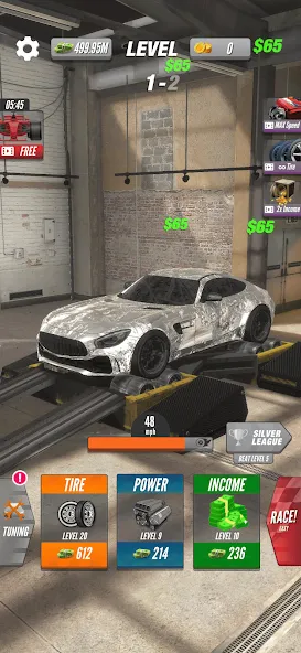 Dyno 2 Race - Car Tuning взлом на Андроид — Безлимитные деньги и улучшенный тюнинг — скриншот 3