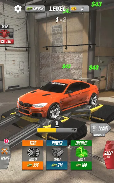 Dyno 2 Race - Car Tuning взлом на Андроид — Безлимитные деньги и улучшенный тюнинг — скриншот 5