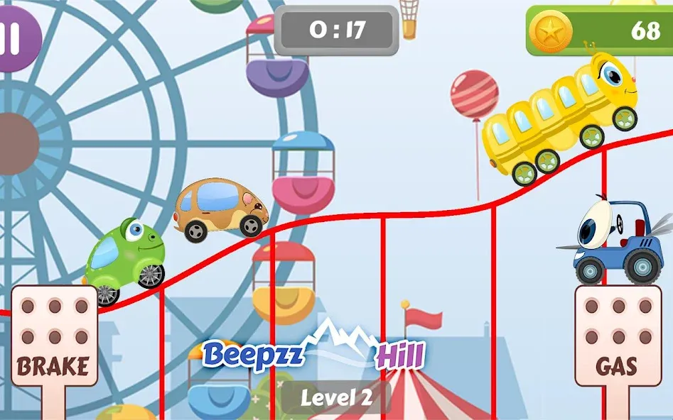 Car Racing game for toddlers бесплатно на Андроид — мод: Без рекламы и все машины открыты — скриншот 1 Car Racing game for toddlers бесплатно на Андроид — мод: Без рекламы и все машины открыты — скриншот 1