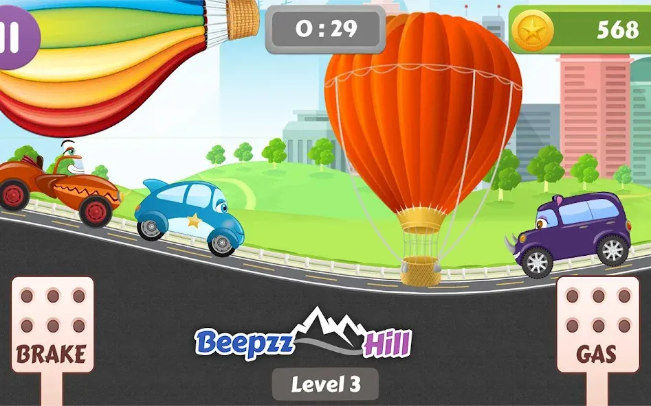 Car Racing game for toddlers бесплатно на Андроид — мод: Без рекламы и все машины открыты — скриншот 2 Car Racing game for toddlers бесплатно на Андроид — мод: Без рекламы и все машины открыты — скриншот 2